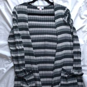 Lularoe Sarah - Striped Green Ombre